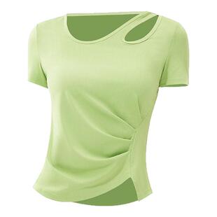 回力运动套装女短袖夏季薄款瑜伽服弹力速干衣健身房户外跑步服