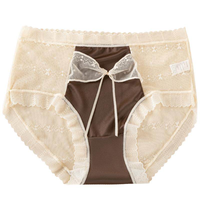 猫人无痕蕾丝内裤少女生2025新款纯欲透气性感7A抗菌裆女士三角裤