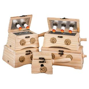 实木艾灸盒随身灸家用木制罐筒全身通用医院腰肚子腹艾炙器具工具