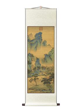 仇英仿古书画装饰画挂轴古代名画