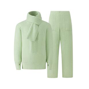 【成毅同款】一起暖半边绒情侣睡衣秋冬款防螨长袖长裤家居服qc