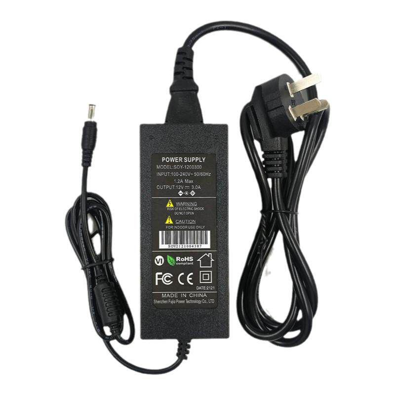 双线12V3A电源适配器监控液晶显示器奶茶广告牌灯箱路由器LED灯