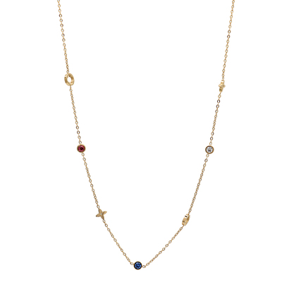 ZOXI钛钢不掉色四叶草项链配饰