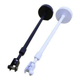 U型广告牌通知栏吊杆拖碗疏散指示灯具白色金属烤漆吊装配件铁杆