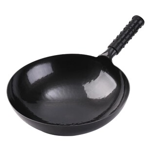 章丘手工铁锅无涂层不粘锅第一名老式家用炒菜锅电磁炉燃气灶通用