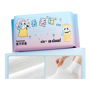 100双一次性袜子批发男女款夏季薄款旅行日抛短袜免洗中筒袜