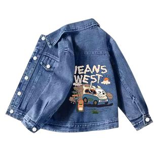 真维斯童装牛仔外套男童春装2026新款男孩休闲夹克儿童牛仔褂春秋
