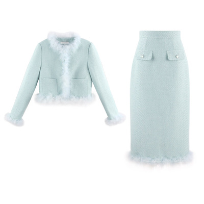 韩语琳空间小香风两件套时尚气质