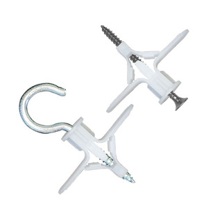 石膏板固定神器石膏板专用挂钩 吊顶扣板灯钩飞机膨胀螺丝钩房顶