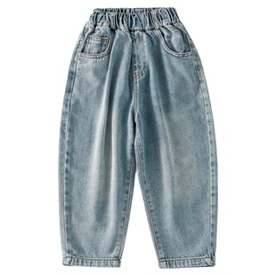男童牛仔裤2026春装新款儿童春秋款直筒宽松裤子男孩春季帅气长裤