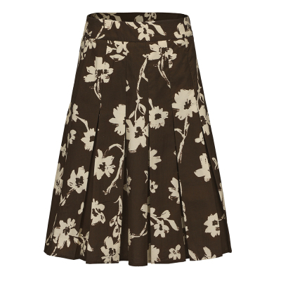 Gowireless纯棉花卉印花半身裙