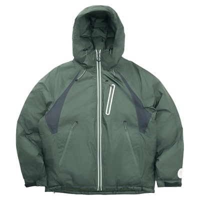 瞬时山野拼色轻量冲锋衣羽绒服