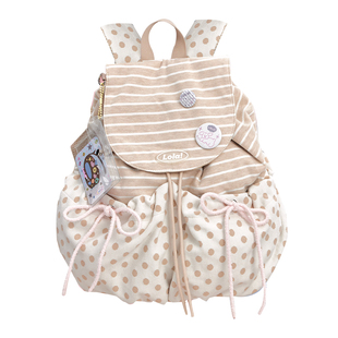 LOLA DESIGN波点韩系双肩包新款可爱休闲ins小众书包女生通勤背包