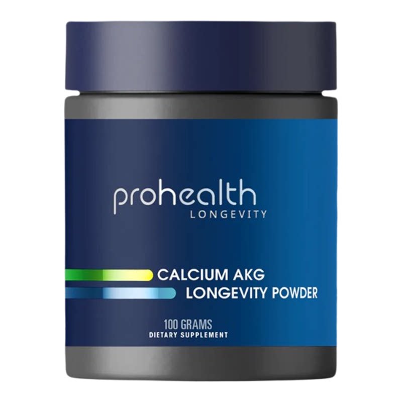 美国PROHEALTH AKG钙100克粉末大包装增强细胞能量吸收线粒体功能