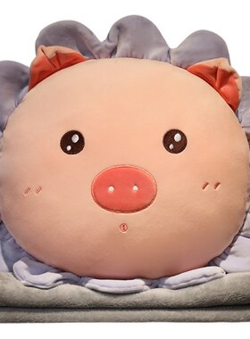 办公室午睡抱枕珊瑚绒毯子四季