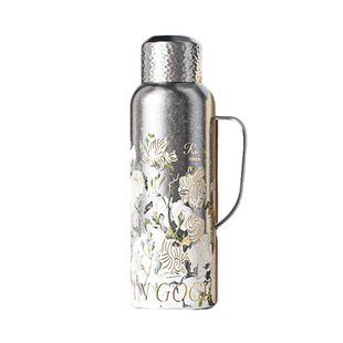 bigcar梵高纯钛保温壶家用大容量泡茶壶传家壶机械显温焖茶壶1.5L