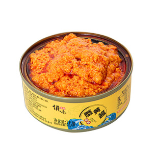 俏味良品蟹黄酱罐头秃黄油蟹膏蟹肉下饭拌饭拌面鲜香带鱼罐头即食