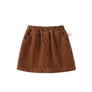 [7A抑菌]女童半裙儿童春款法式全棉复古a字半身裙女宝宝3春装裙子
