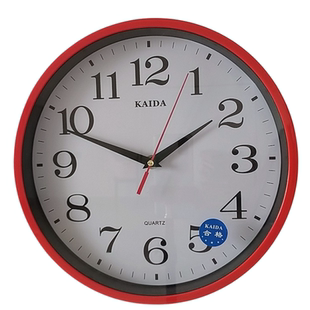 挂钟经典省电跳秒有声音家用挂墙时钟简约时尚数秒大字圆形石英钟