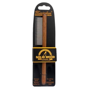 QZee榉木宠物排梳 猫狗祛毛开结梳 脱浮毛猫咪美容去跳蚤实木梳子