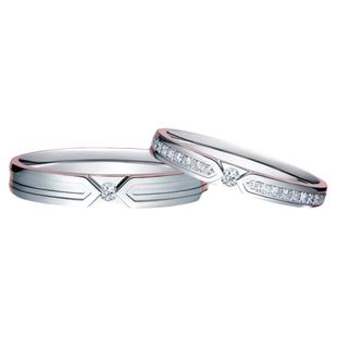 DRLOVE PALACE礼堂花径简约款结婚对戒情侣QM0102/QW0102