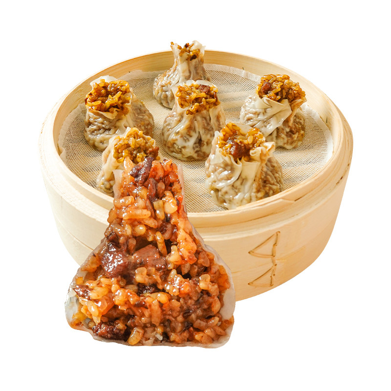 纸皮鲜肉烧麦纯手工冷冻速食