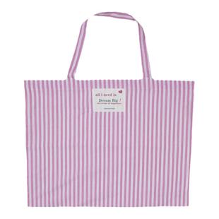 Wfei韩系ins条纹大容量环保袋法式棉制复古小清新腋下手提购物包