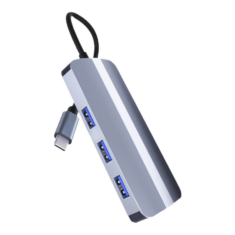 可芝（KERZY）扩展坞type-c转usb3.0*3+PD100W+千兆网卡RJ45(1000M)+HDMI 4K/30HZ 铝合金散热拓展