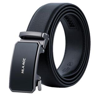 海澜之家男士皮带真皮正品商务品牌自动扣腰带商务旗舰店牛皮裤带