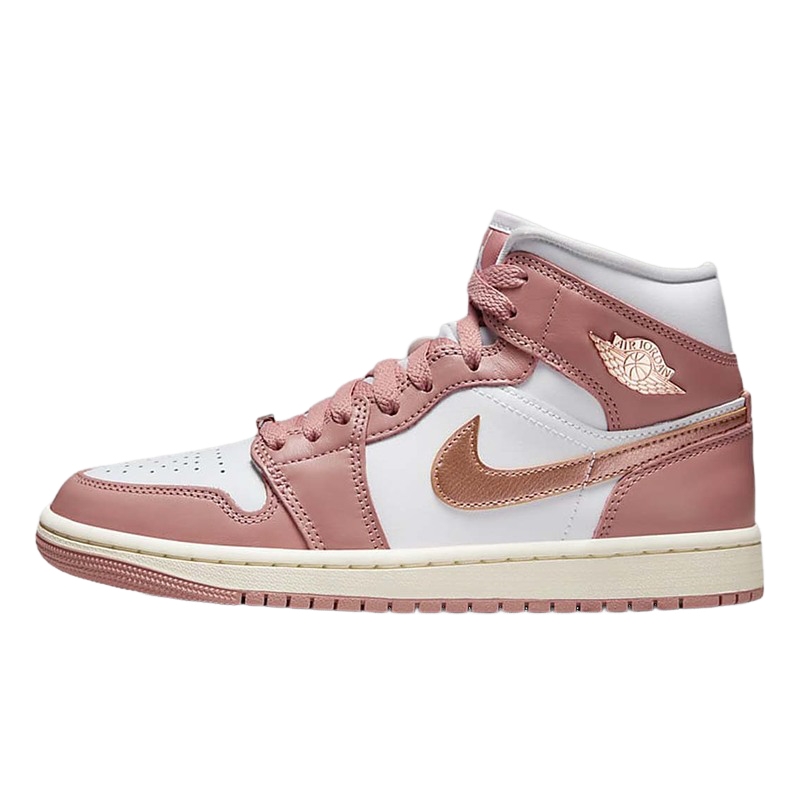 耐克AJ1女鞋2024春季新款Air Jordan 1复古中帮篮球鞋FB9892-670