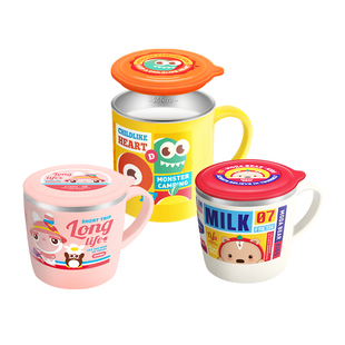 【自营】TISOU/爱婴小铺儿童不锈钢饮水杯子宝宝防摔防烫250ml