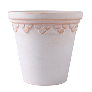 复古做旧红陶花盆简约浮雕透气陶土盆花园阳台桌面多肉植物陶瓷盆