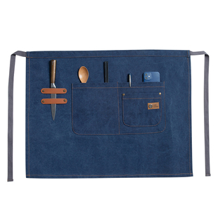 2023新款围裙半身厨师工作服商用餐饮奶茶店烘焙专用短款半截围腰