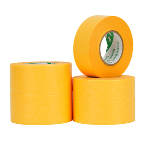 3M2688黄色美纹纸胶带高温保护汽车喷涂遮掩无痕18MM24MM正品包邮