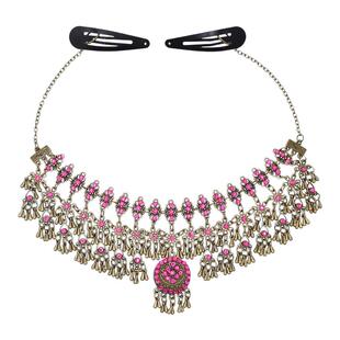 紫萱同款复古额头链发饰古装汉服异域风头饰铃铛手链苗疆少女饰品