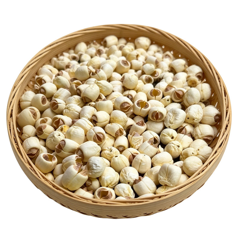 江西农家手工去皮通芯白莲子