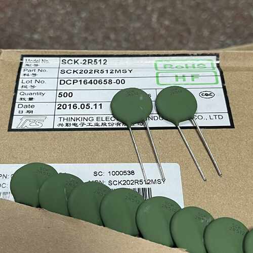询价-台湾兴勤NTC热敏电阻SCK2R512功率热敏电阻S