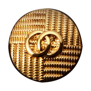 圆形金属镶钻毛衣纽扣女士复古金色珍珠大衣衣服装饰钮扣扣子配件