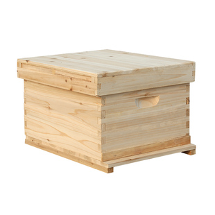 蜂大哥蜂箱全套十框杉木煮蜡标准中意蜂峰桶七框活底蜜蜂养蜂批发