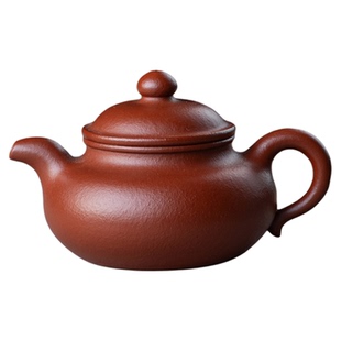 宜兴紫砂壶 四号井底槽青老朱泥精品文人壶 玉麟仿古小容量迷你壶