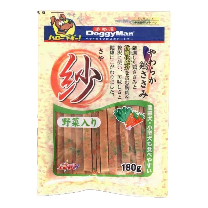 日本多格漫纱系列鸡肉切条犬狗狗零食奶酪蔬菜柔软肉丝肉条180g
