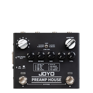 JOYO单块效果器前级过载失真压缩混响延迟合唱均衡循环录音鼓机