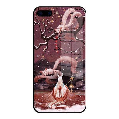 唯美国风插画手机壳两种材质可选