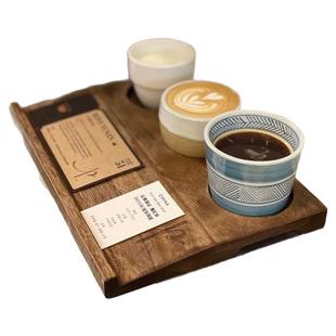 创意精酿啤酒杯托盘木制插卡品鉴三孔四孔五孔杯托盘定制商用