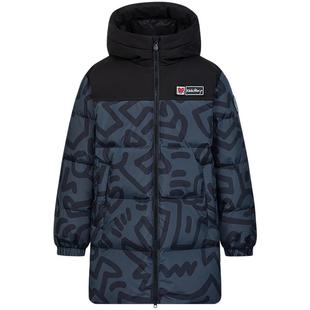 波司登冬季新品儿童羽绒服女童中长款连帽拼接红色羽绒服男童厚