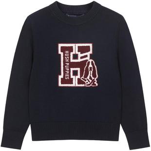 暇步士童装儿童线衣春秋新品休闲男童毛衣宝宝学院风女童套头毛衣