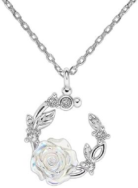 迪士尼山茶花项链礼物