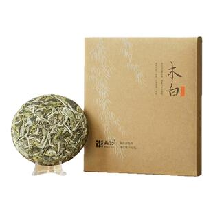 北路福鼎白茶木白白牡丹2024年新茶明前紧压饼茶正宗高山茶叶100g