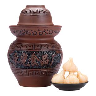 湖南株洲土特产茶陵三宝伏蒜盐味坛子蒜农家腌制泡蒜头1500g