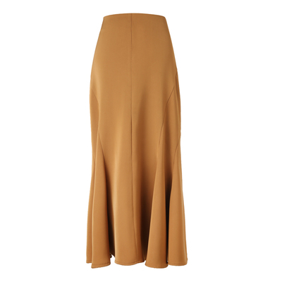 原创设计风垂坠线条感顺滑鱼尾裙